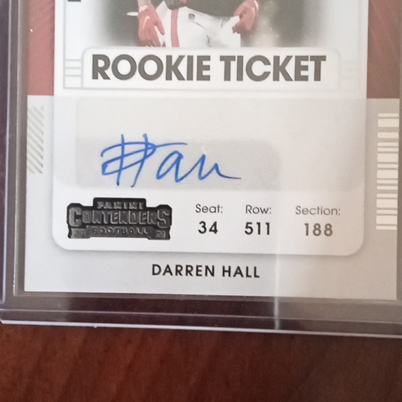 Darren Hall Rookie Auto - Picture 3 of 3